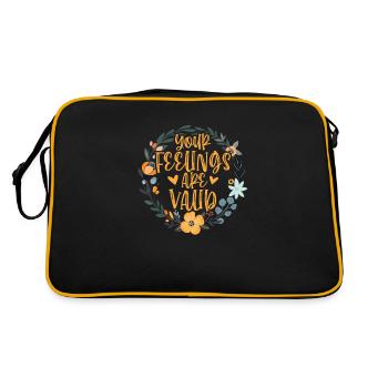 Mental Health Mental Health Gift - Retro Bag - black/gold - Back
