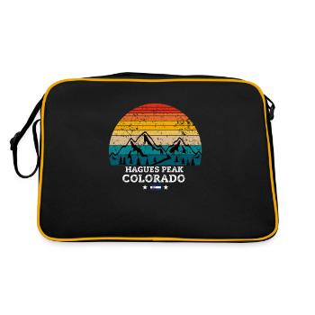Hagues Peak Colorado - Retro Bag - black/gold - Back