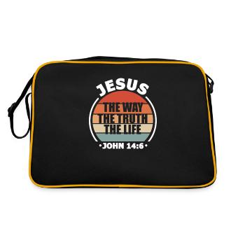 Jésus-Christ Christ Religion chrétienne Don - Sac Retro - noir/or - Dos