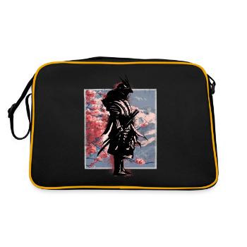 Personnages de samouraïs, Bushido, samouraïs japonais - Sac Retro - noir/or - Dos