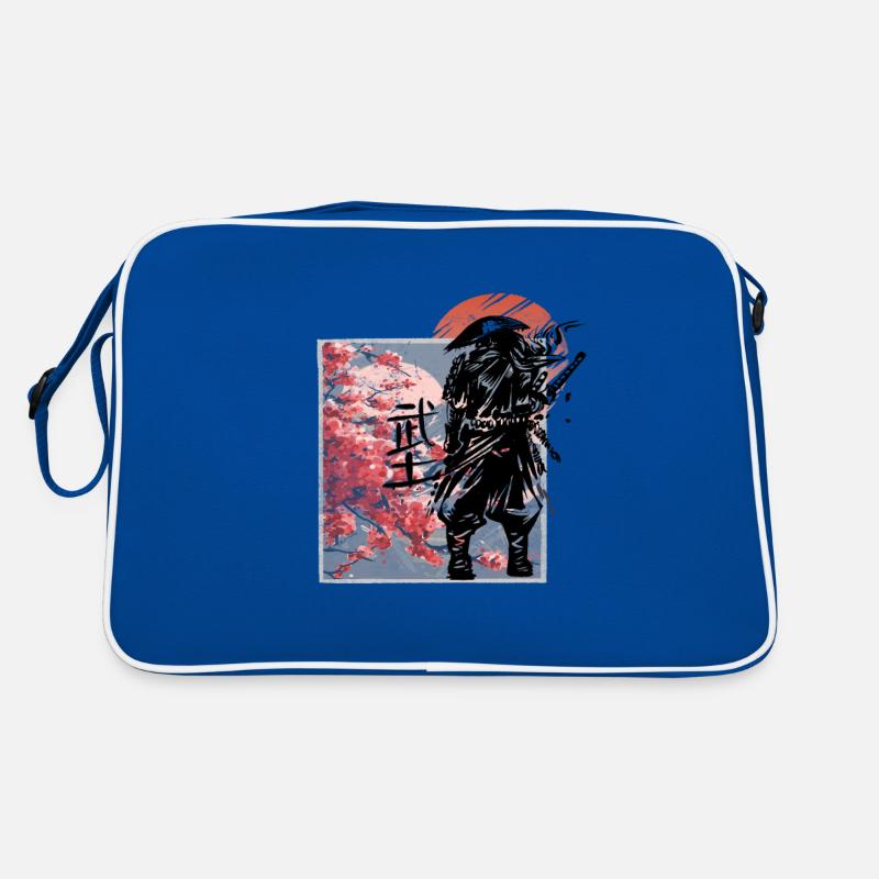 Samurai characters, Bushido, Japanese samurai Retro Bag