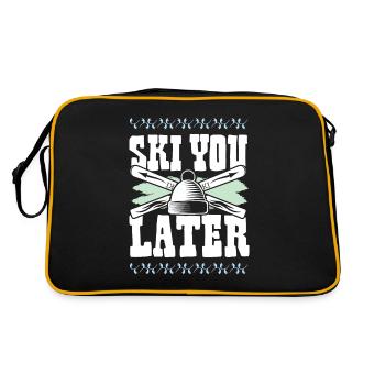 ski ski - Sac Retro - noir/or - Dos