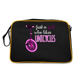 Monocycle J’aime le monocycle monocycle - Sac Retro - noir/or - Dos