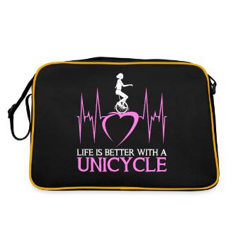 Unicycle Unicycle dit monocycliste - Sac Retro - noir/or - Dos