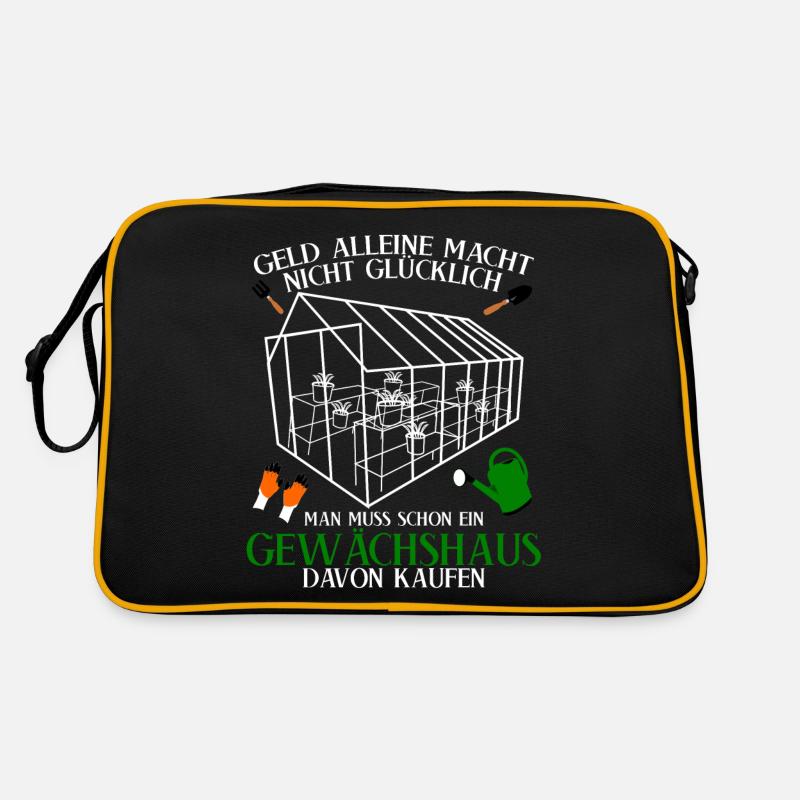 Gewächshaus Spruch Galabauer Gärtner Retro Tasche