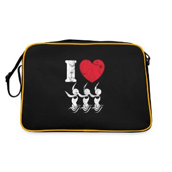 Natation synchronisée - Sac Retro - noir/or - Dos