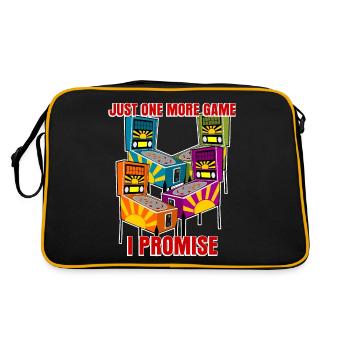 Pinball Pinball Machine Joke with Pinball Machine - Retro Bag - black/gold - Back
