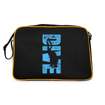 Plongeurs Plongée Mer Vacances Plongée Cadeau - Sac Retro - noir/or - Dos