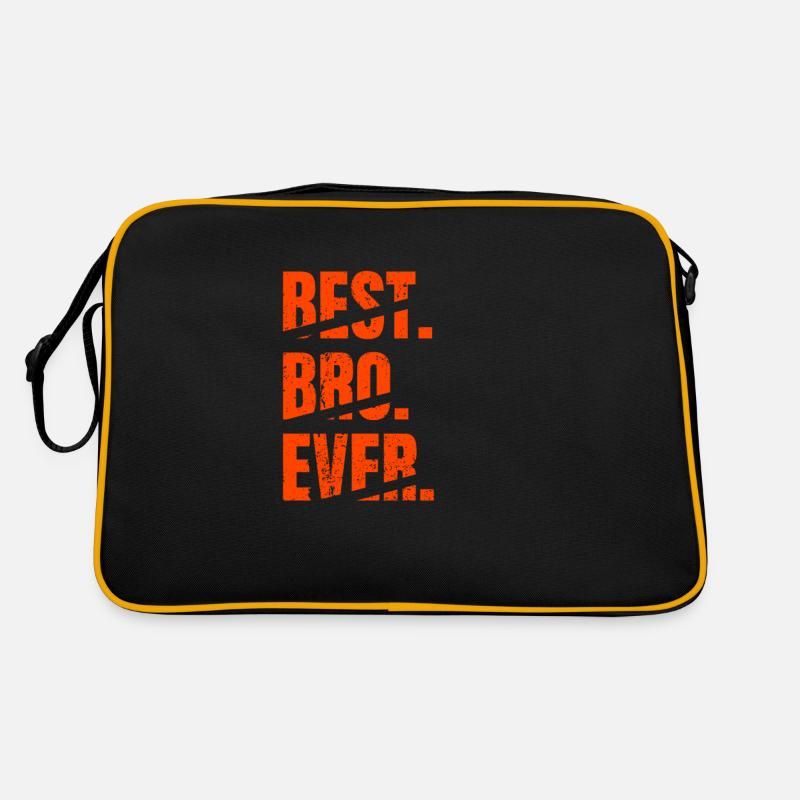 Best Bro Ever Bester Bruder Geburtstag Grunge Fun Retro Tasche