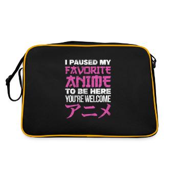 Anime - Retro Bag - black/gold - Back