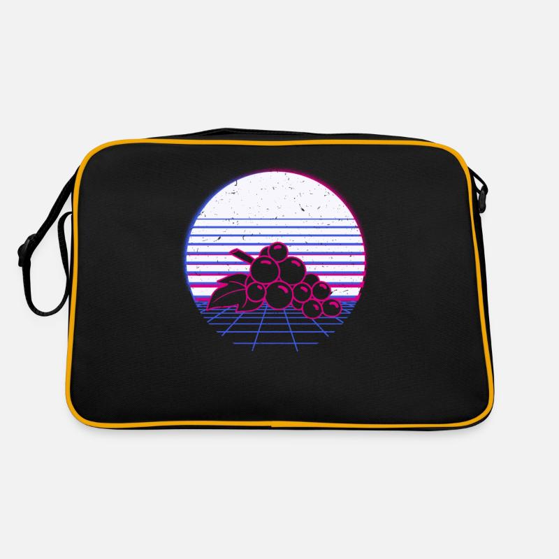 Grapes Fruit Retro Vintage Retro Wave Retro Bag