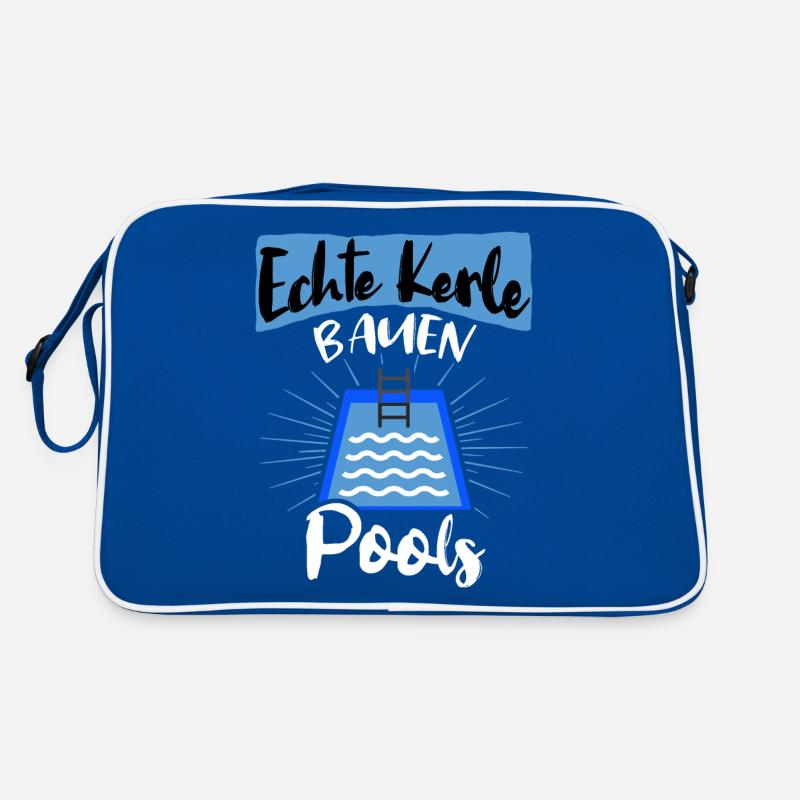 Pool Sprüche Poolbauer Poolbecken Gartenpool Retro Tasche