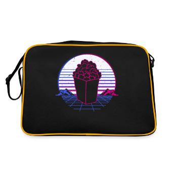 Popcorn Cinema Retro Vintage Retro Wave - Retro Bag - black/gold - Back