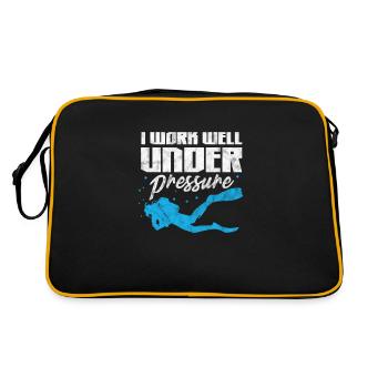 Diver - Retro Bag - black/gold - Back