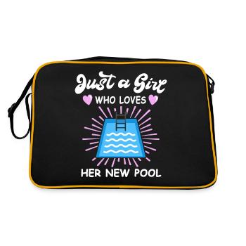 Pool Girls Pool Builder Pool Pool Swimming - Retro Bag - black/gold - Back