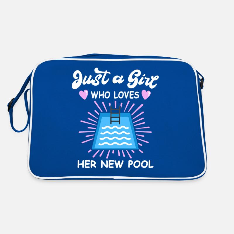 Pool Girls Pool Builder Pool Pool Swimming Retro Bag