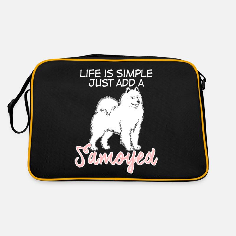 Samojede chien Samoyede Samoyed Chiens Chien Sac Retro