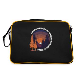 Forêt - Sac Retro - noir/or - Dos