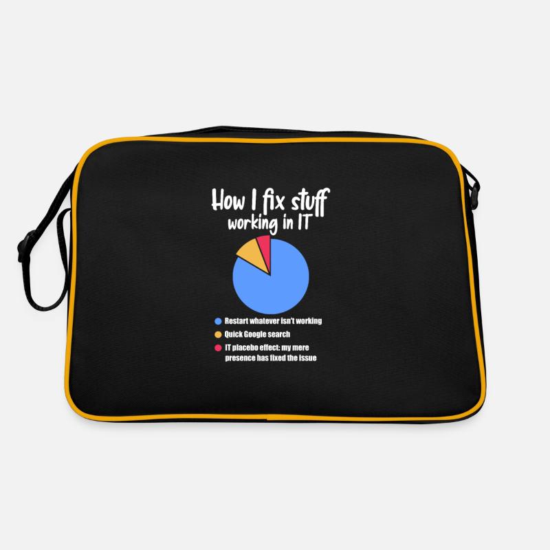 Technischer Support Computer It Admin Geschenk Retro Tasche