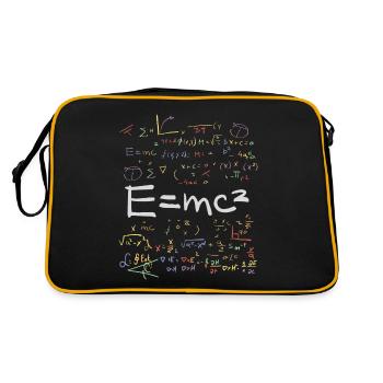 Formules de physique et de mathématiques EMC2 - Sac Retro - noir/or - Dos