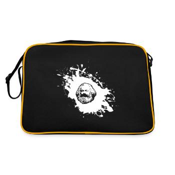 Karl Marx Splash Communisme Marxisme Philosophe - Sac Retro - noir/or - Dos