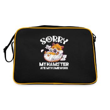 Hamster - Sac Retro - noir/or - Dos