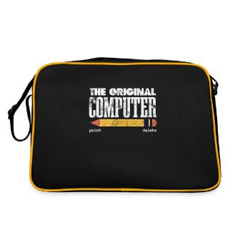 Technical support - Retro Bag - black/gold - Back