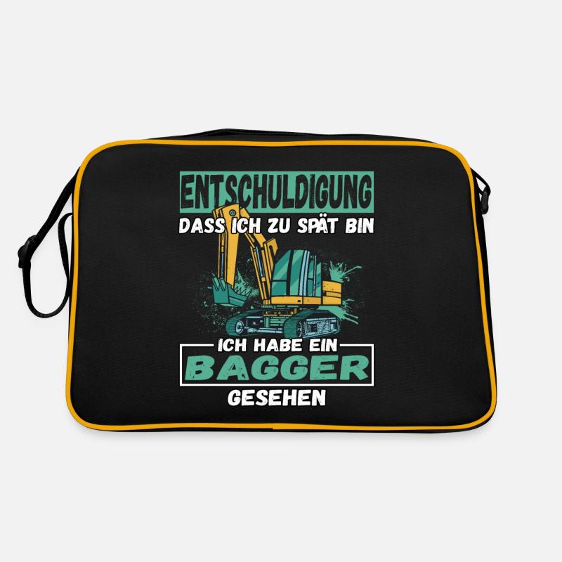 Entschuldigung Dass Ich Zu Spät Bin Bagger Retro Tasche