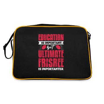 Ultimate Frisbee - Retro Bag - black/gold - Back