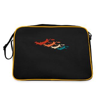 Ultimate Frisbee - Retro Bag - black/gold - Back