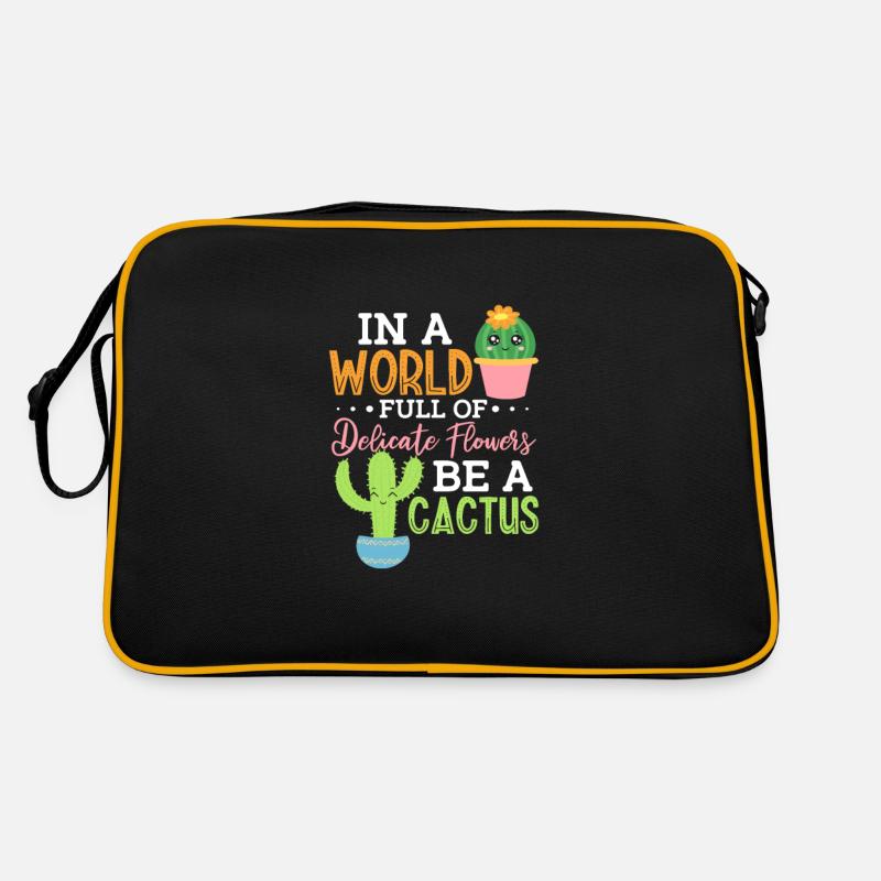 Cactus Cactus Plant Prickly Plants Gift Retro Bag