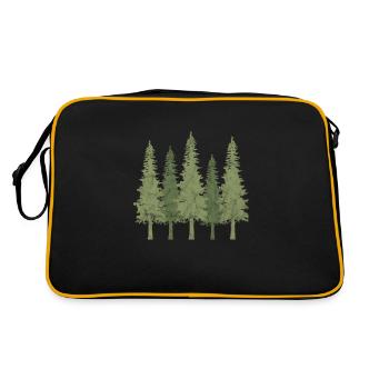 Forêt - Sac Retro - noir/or - Dos