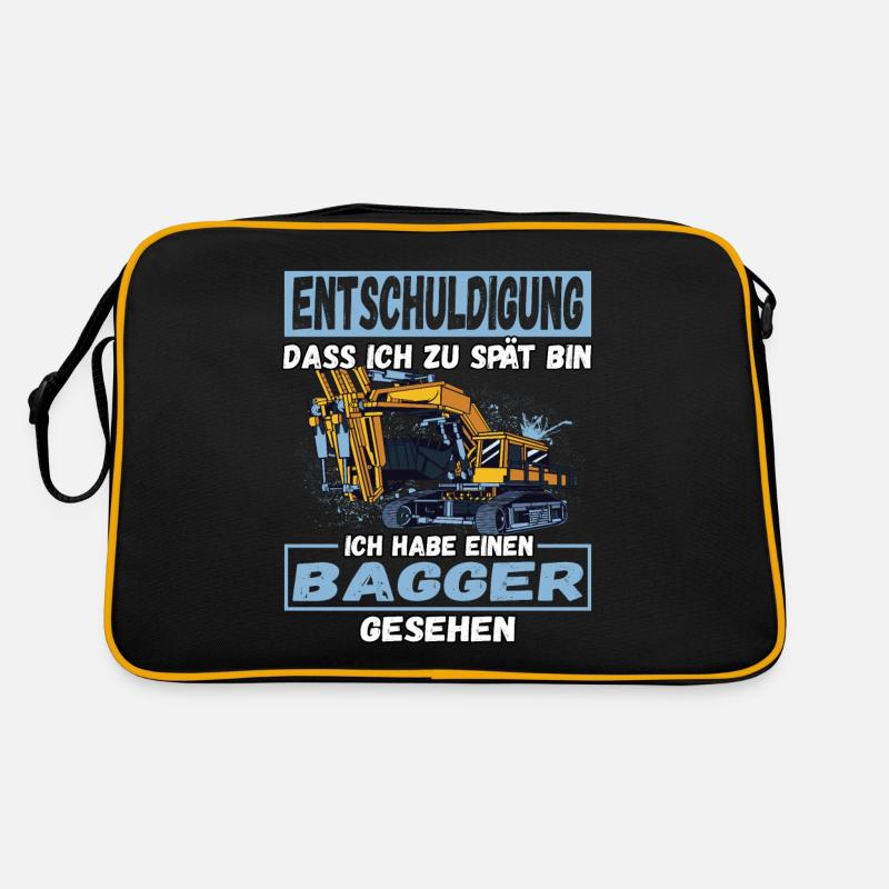 Entschuldigung Dass Ich Zu Spät Bin Bagger Retro Tasche