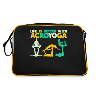 Savasana Acroyoga Retro Acro Yoga - Retro Bag - black/gold - Back