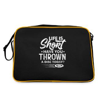Ultimate Frisbee - Retro Bag - black/gold - Back