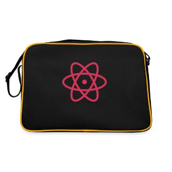 Software Developer Programmer Java Gift - Retro Bag - black/gold - Back