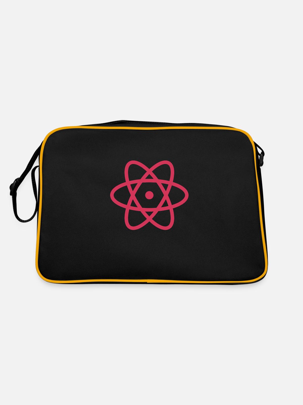 Softwareentwickler Programmierer Java Geschenk - Retro Tasche - Schwarz/Gold - Hinten