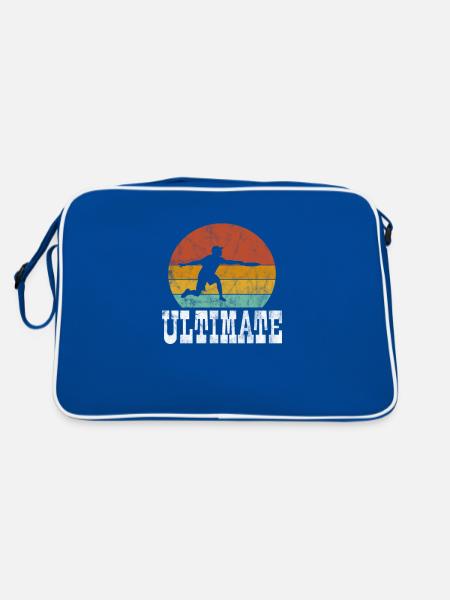 Ultimate Frisbee - Retro Tasche - Blau/Weiß - Hinten