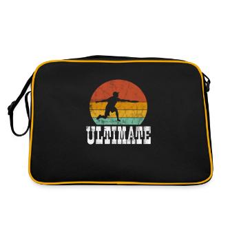 Ultimate Frisbee - Retro Bag - black/gold - Back