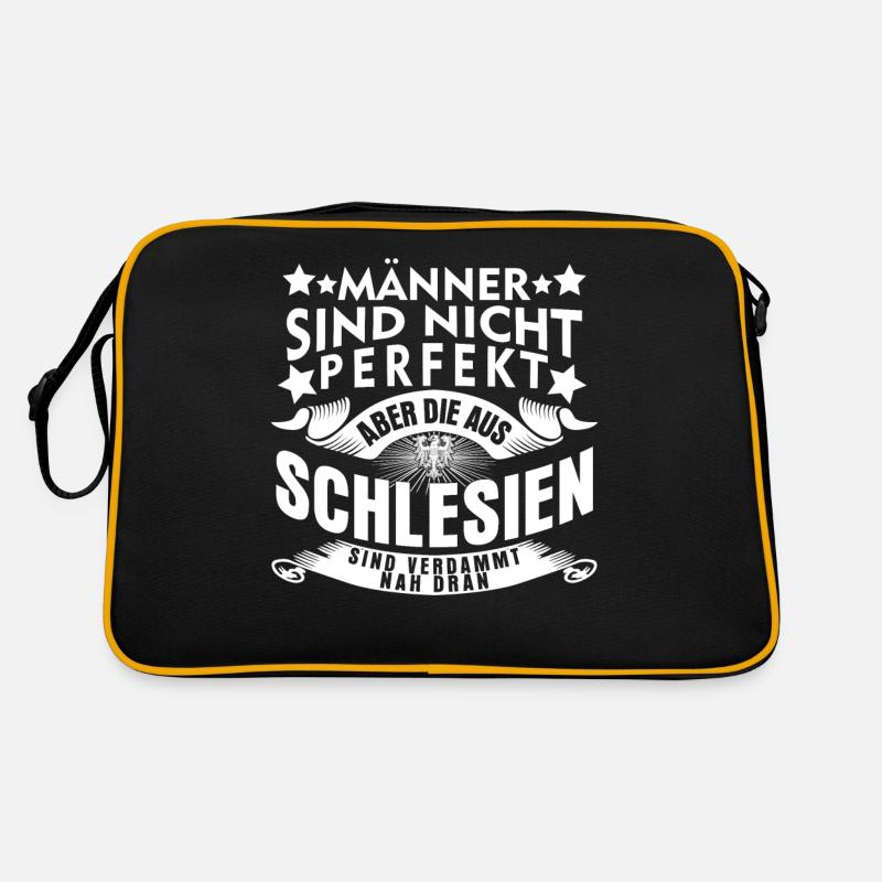 Schlesien Witz Oberschlesien Schlesier Retro Tasche