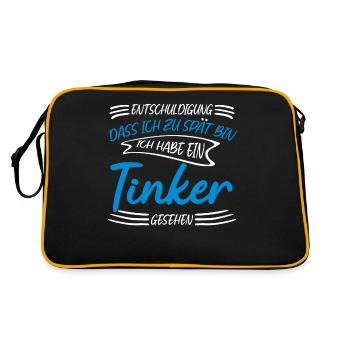 Irish Tinker - Retro Tasche - Schwarz/Gold - Hinten