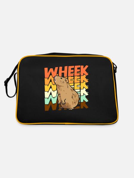 Wheek Cochon d’Inde Cochon d’Inde Cadeau - Sac Retro - noir/or - Dos