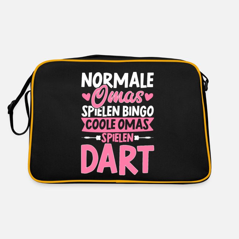 Coole Omas Spielen Dart Geschenk Darts Dartscheibe Retro Tasche