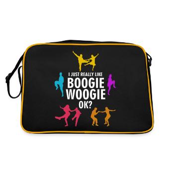 Boogie Woogie I like Boogie-Woogie - Retro Bag - black/gold - Back