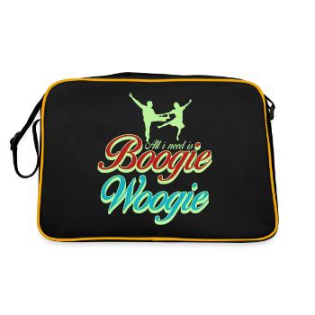 Boogie Woogie Dance Dancer Boogie-Woogie - Retro Bag - black/gold - Back
