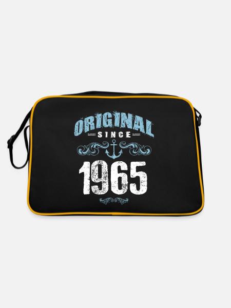 1965 original since - Retro Tasche - Schwarz/Gold - Hinten