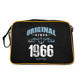 1966 original since - Retro Tasche - Schwarz/Gold - Hinten