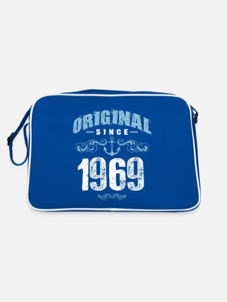 1969 original since - Retro Bag - blue/white - Back