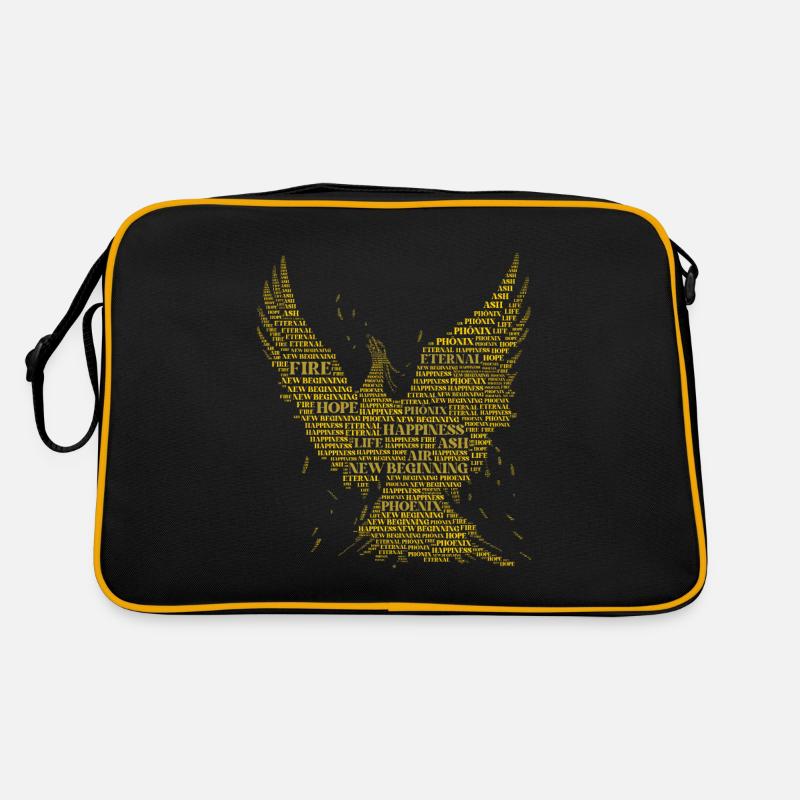 PHOENIX: Word-Art Design! Mythical creatures, mythology Retro Bag
