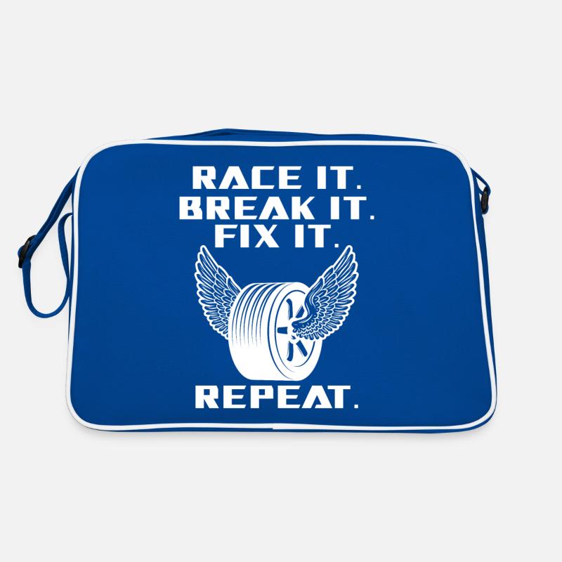 Race It Break It Fix It Racing Sac Retro